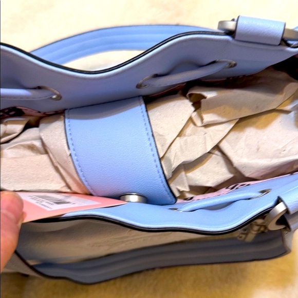 Juicy Couture Light Blue Daydreamer tote with Bow Accent - Picture 9 of 14